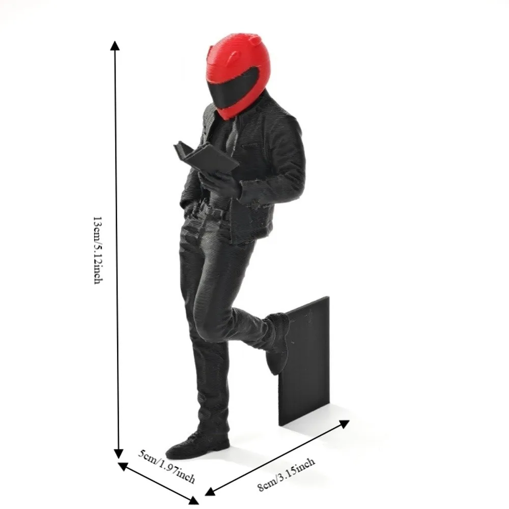 Picture 7: Cool Biker Motorcycle Rider Bookends 3D Printed Decoration Racing Driver Bookmarks Funny Motorcycle Rider Bookmarks