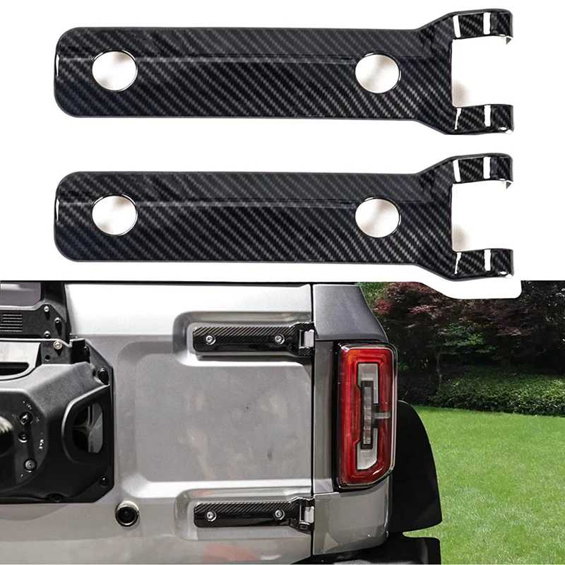 Rear Door Tailgate Hinge Cover Trim Exterior Accessories For Ford Bronco 2021 2022 2023 Accessories