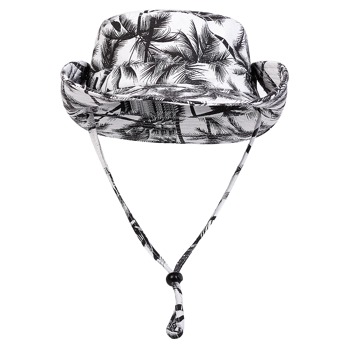 Men Coconut tree printed large eaves Bucket Hats Fishermen Caps Outdoor Casual Cap Men Sunscreen Hat Adventure Hat