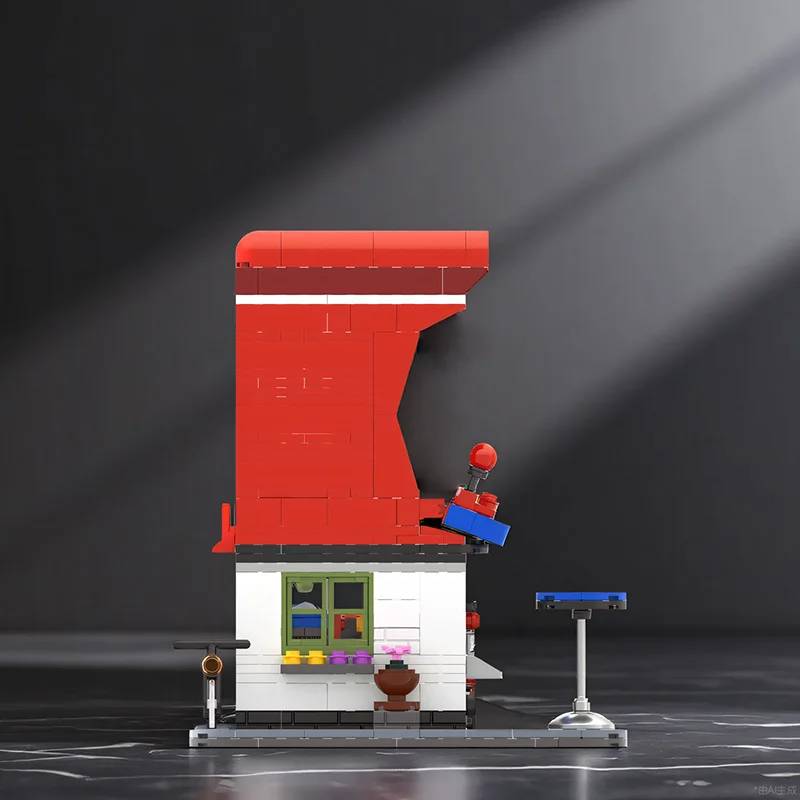 80S Retro Arcade Building Blocks, Nostalgic Arcade Cabin Assembly Model, Nostalgic Desktop Decoration Gift for Men, Childhood Memories Birthday Gift, Halloween and Christmas Gift