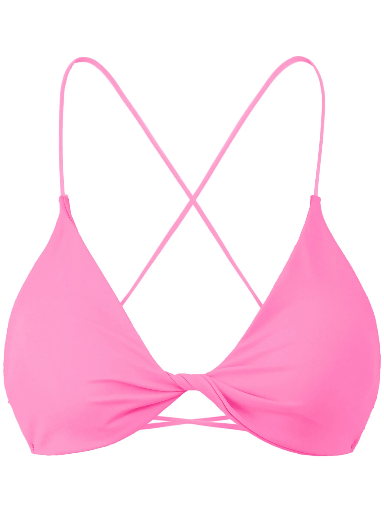 เสื้อชั้นในดีไซน์ไขว้เซ็กซี่พร้อมแผ่นรองหน้าอก ป้องกันการโป๊ กระชับพอดีตัว ความยาวแบบปกติ มีหลายสี