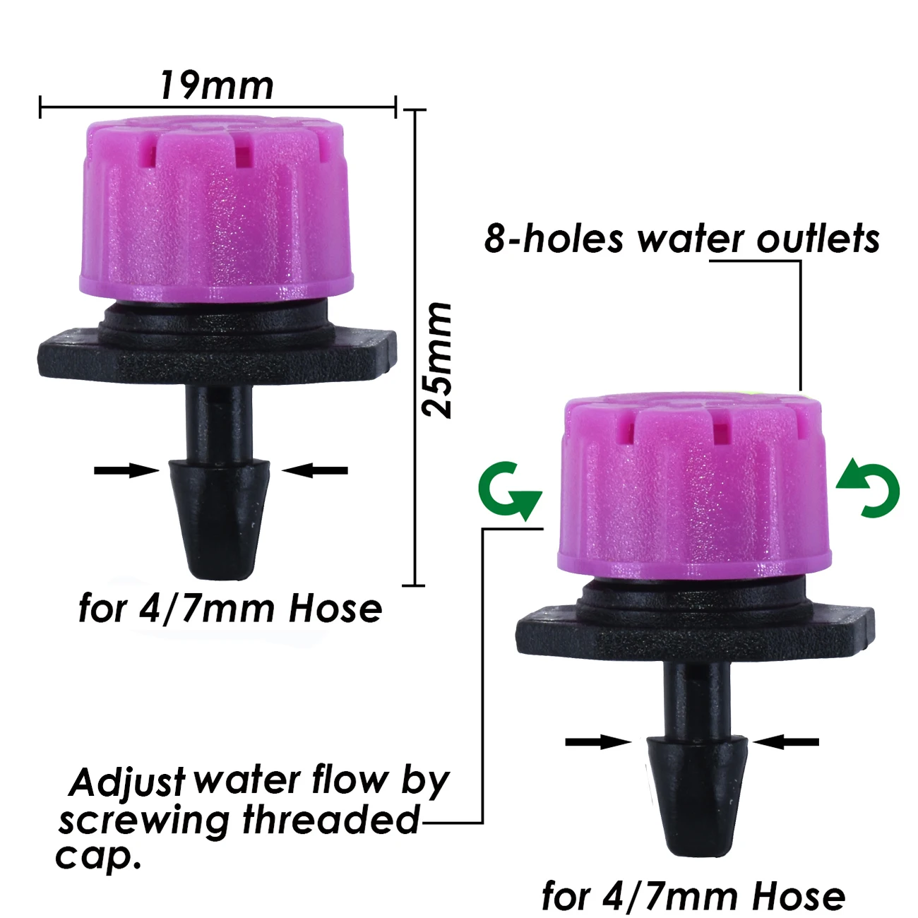 KESLA 50M-5M DIY Automatic Drip Irrigation Watering System Garden Hose Micro Drip Watering Kits with Adjustable Drippers