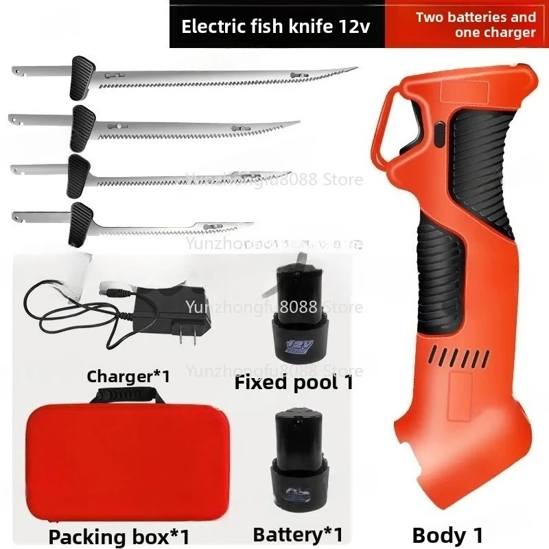 سكين تقطيع كهربائي داخلي خارجي قابل لإعادة الشحن، بطارية ليثيوم للمطبخ، عظم قطع من الفولاذ الكربوني العالي