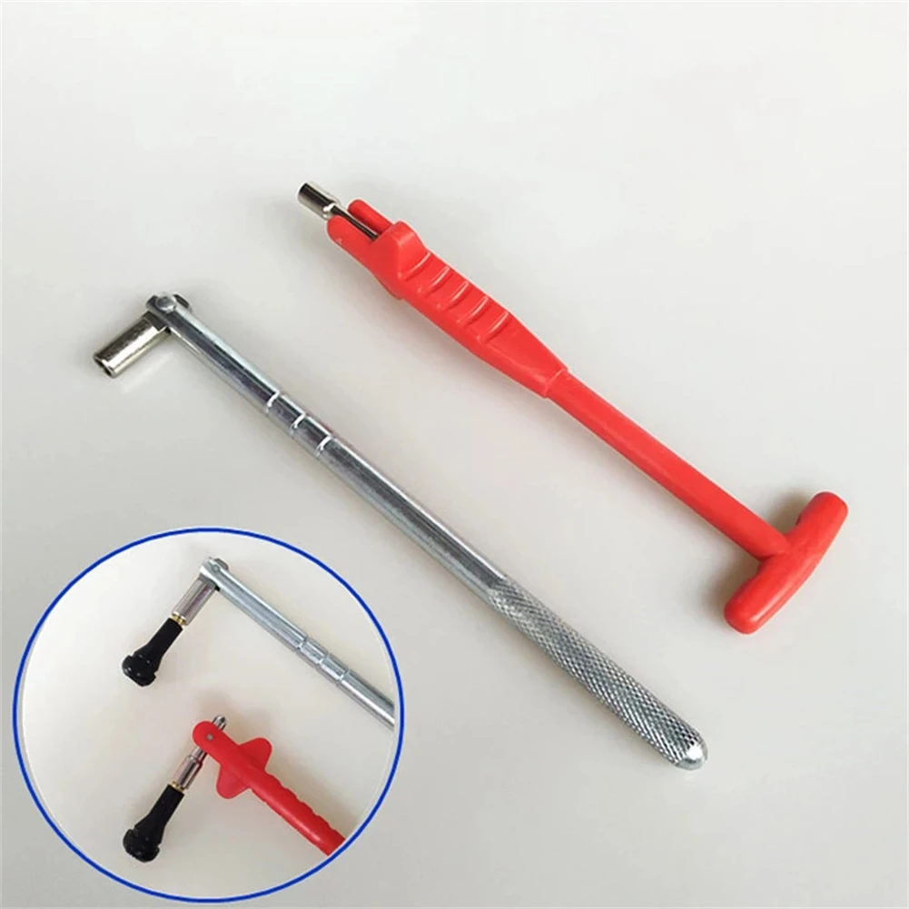 Car Tire Valve Stem Puller Changer Tool Auto Metal Tube Repair Installation Tool Valve Stem Core Car Wheel Valve Stem Remover