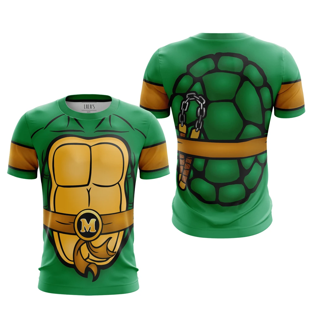 Bandai Ninja Turtles Classic Anime Cosplay Costume Allover Print Adult Kids T-Shirt Summer Quick-dry Soft Comfy Lightweight view 3