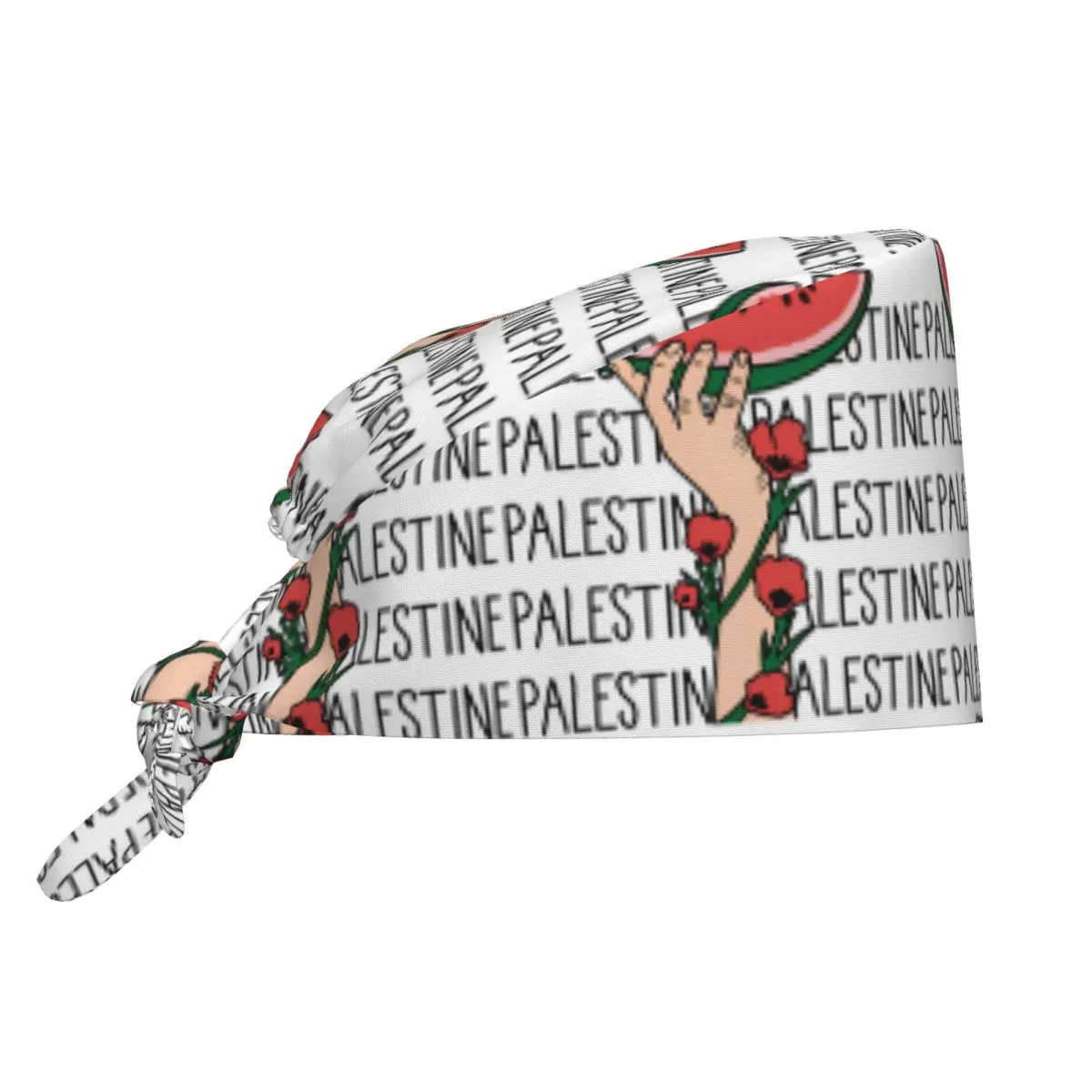 Gorra quirúrgica de enfermería con mapa de sandía, operador de paz, Hatta árabe, cuidado de mascotas, gorros de trabajo de enfermería, gorra para hombres y mujeres