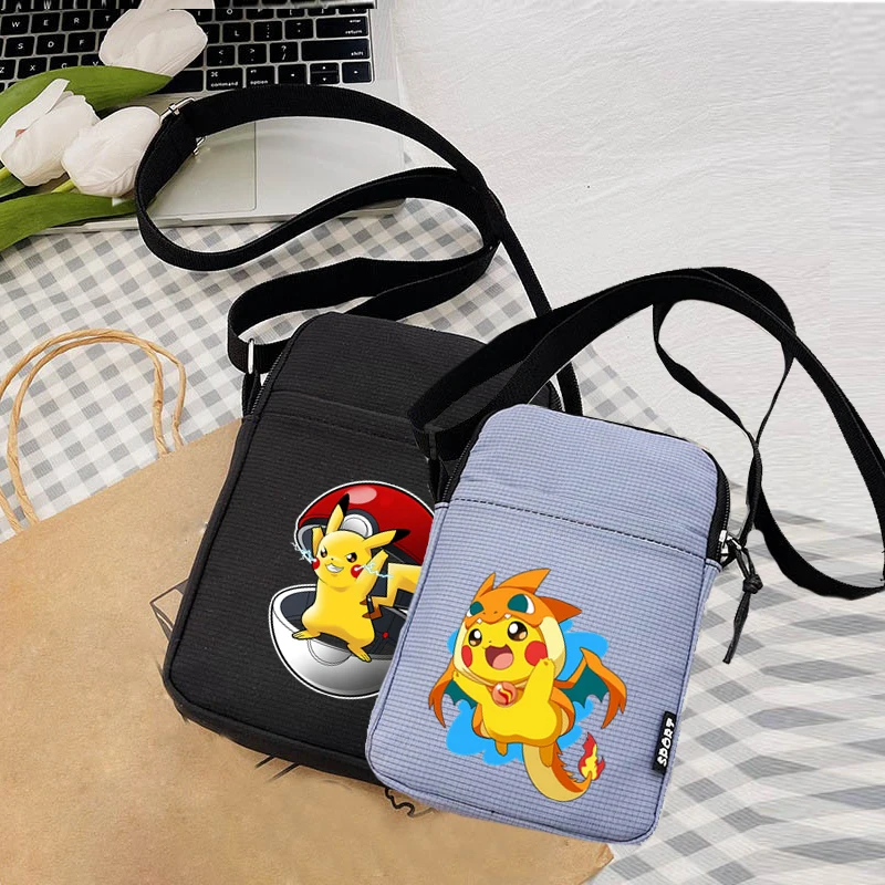 Cartoon Pikachus Anime Bags for Women Shoulder Bag Fashion Ladies Crossbody Bag Girl Mobile Phone Bags Purse Gifts for Female