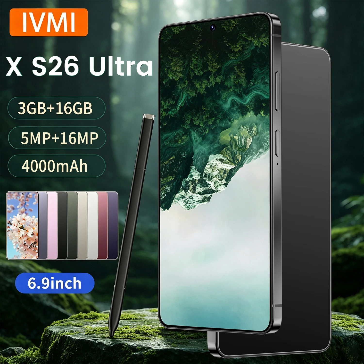IVMI Smartphone X S26 Ultra 4G Network 3GB+16GB 6.9