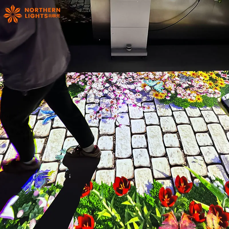 All In One Machine Game Interactive Floor Projection Touch Screen Interactive Projector Fun Games For Indoor And Outdoor