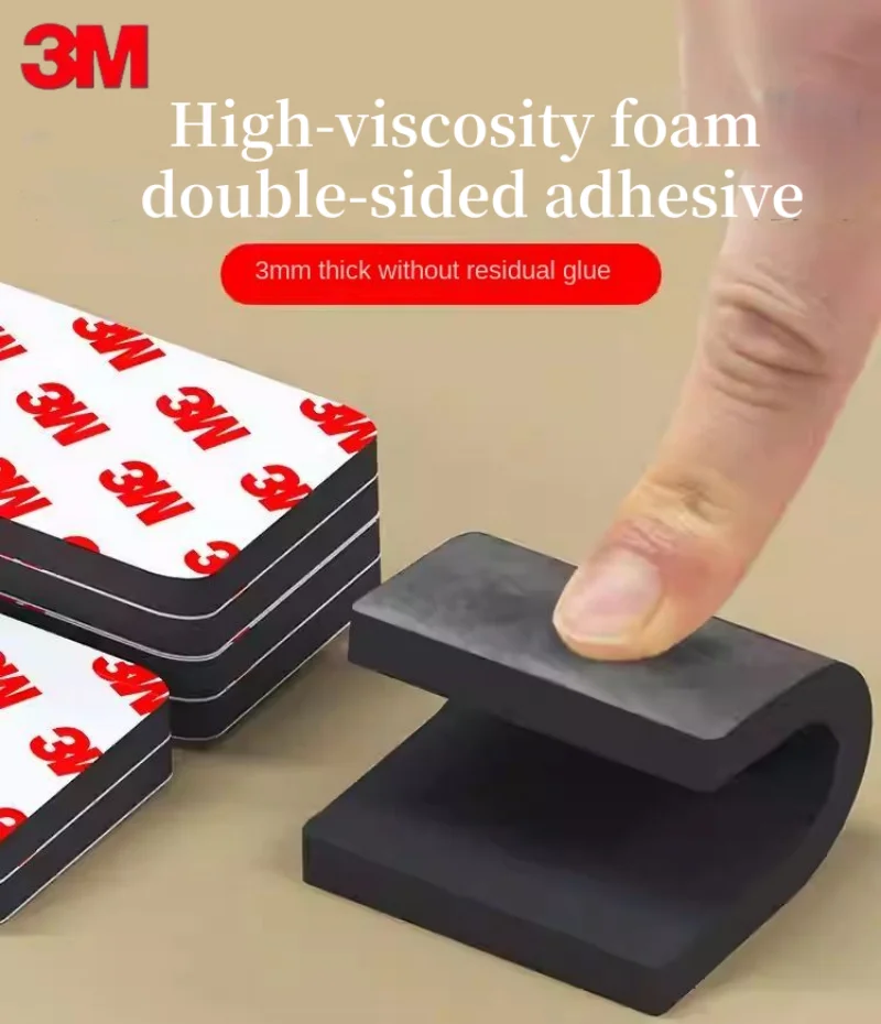 

3M Strong Foam Double-sided Adhesive Tape High Viscosity Wall Double-Sided Adhesive Waterproof No Traceless Tape For Car Home
