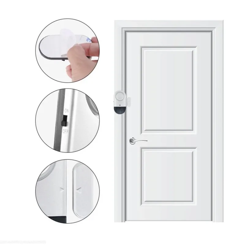 마그네틱 무선 문짝 경보, 가정용 문짝 및 창문 도난 방지 경보, 호텔 상점 보안 경보