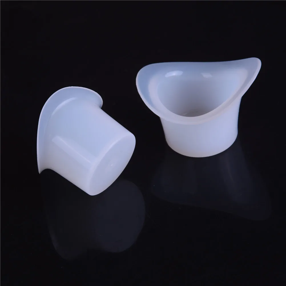 2Pcs High Quality Silica Gel Eye Flush Cups First Aid Wash Bath Plastic Cups