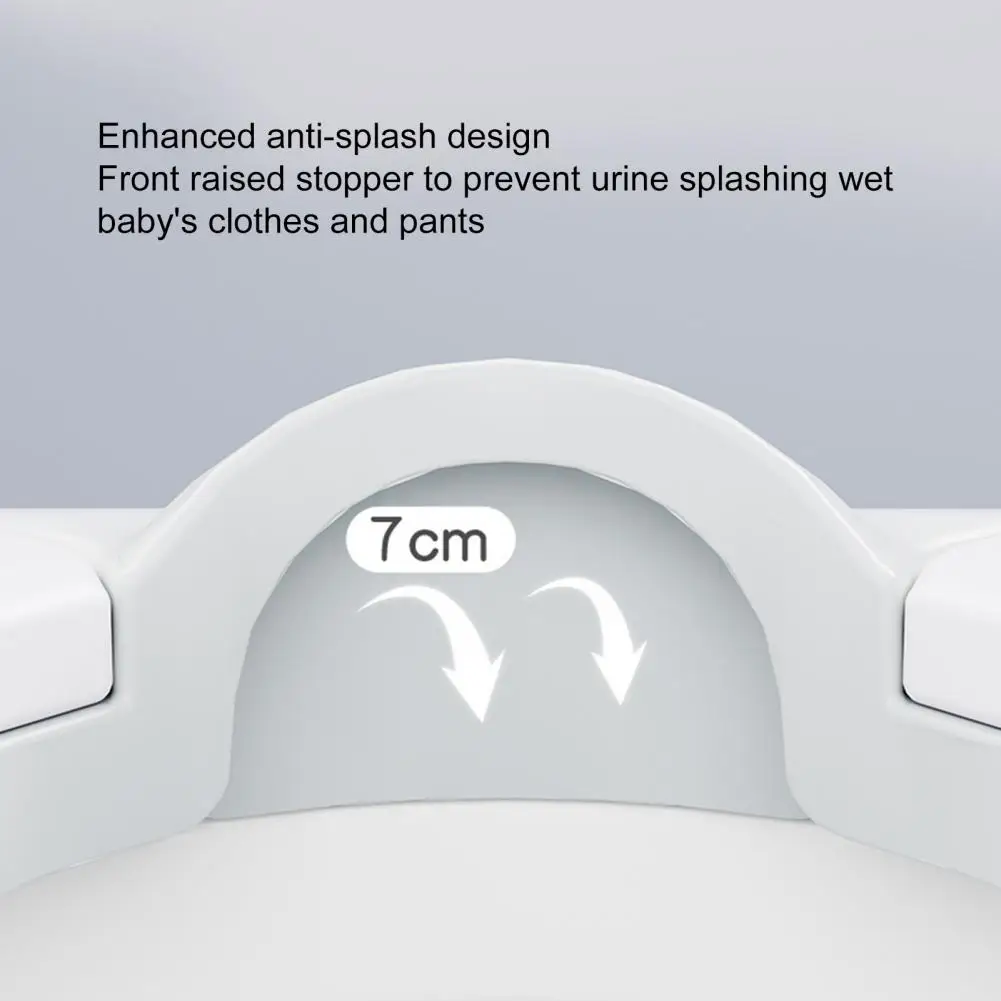 Asiento de inodoro práctico para niños, engrosado orinal, escalera de inodoro plegable, asiento de entrenamiento para bebé, conveniente para escalar