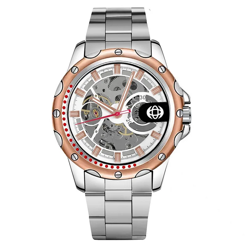 UTHAI M25 мужские часы для отдыха и моды, спортивные автоматические полые механические часы, крутые часы в подарок, часы для мужчин