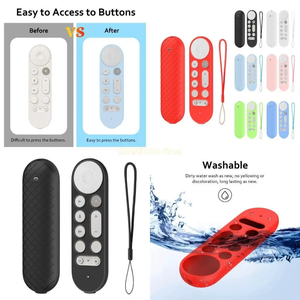 F62C Pelindung Silicone Cover untuk 4K 2024 Televisi Remote mengontrol shell tahan debu