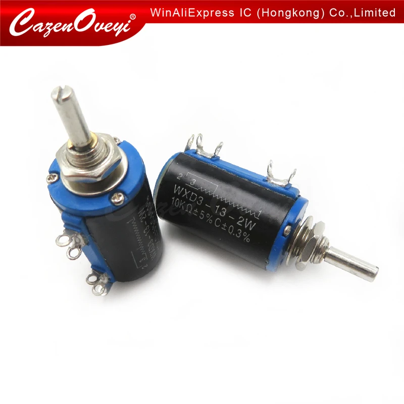 

2pcs/lot WXD3-13-2W 100 200 220 470 680 1K 2.2K 3.3K 4.7K 5.6K 6.8K 10K 22K 33K 47K 100K Ohm WXD3-13 2W Wirewound Potentiometer