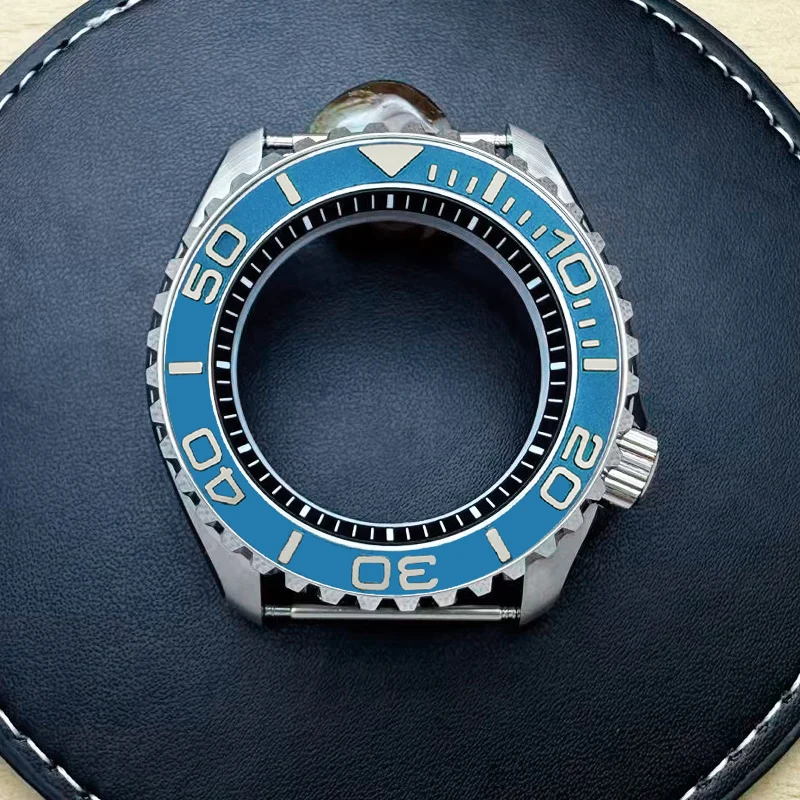 

42mm SKX007 Bilayer Dome Sapphire Glass Case Fits NH35 NH36 4R 7S Movement 28.5mm Dial With 38mm*30.6mm Bezel Insert Watch Cases