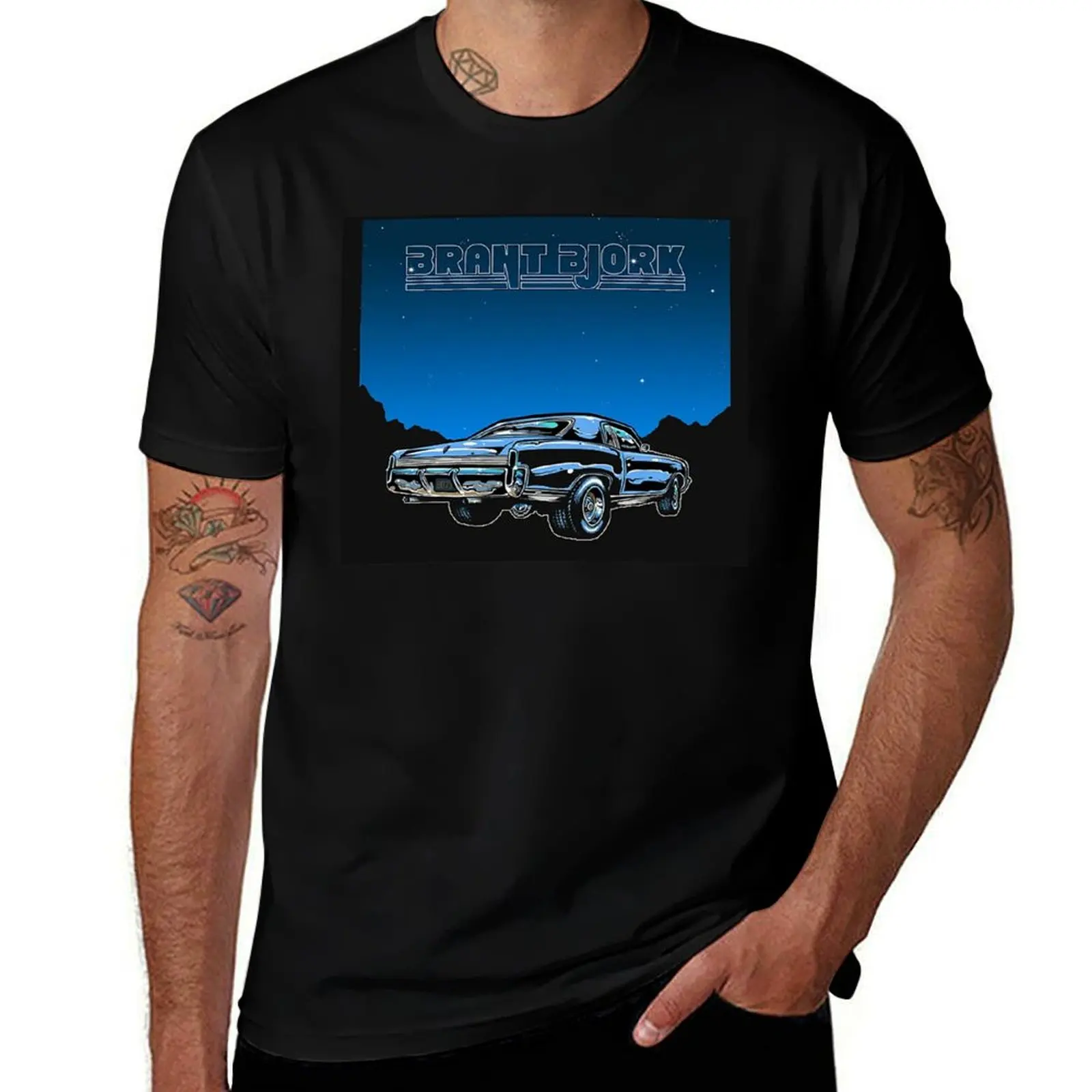 brant bjork T-Shirt Basic Solid Tee for Daily Use T-Shirt