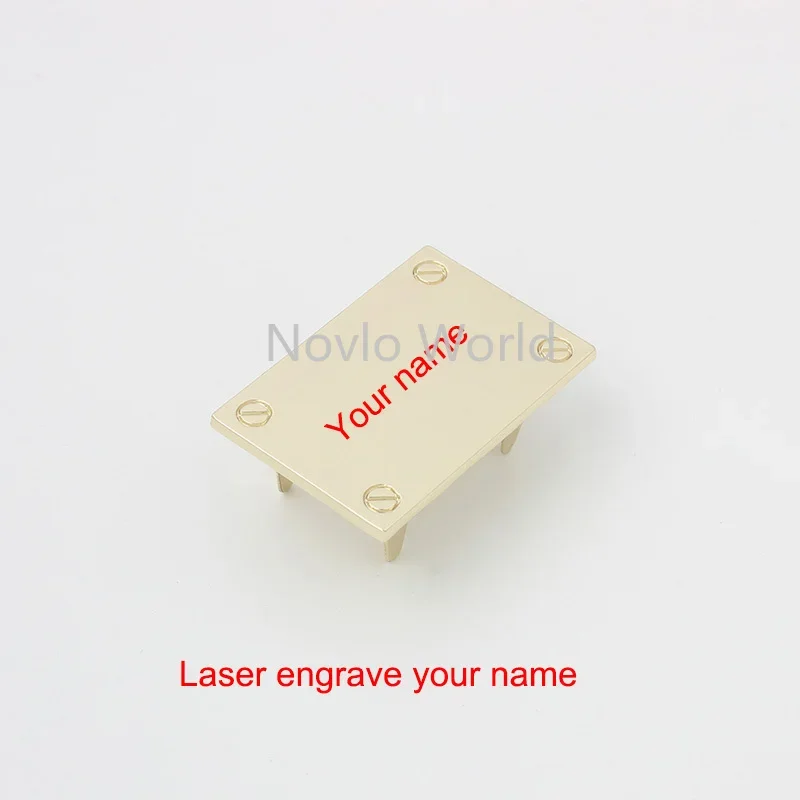 5-20-100 pieces,43*29mm 2 colors handbag big squared metal purse label tags,bags purse metal labels,customized YOUR LOGO NAME