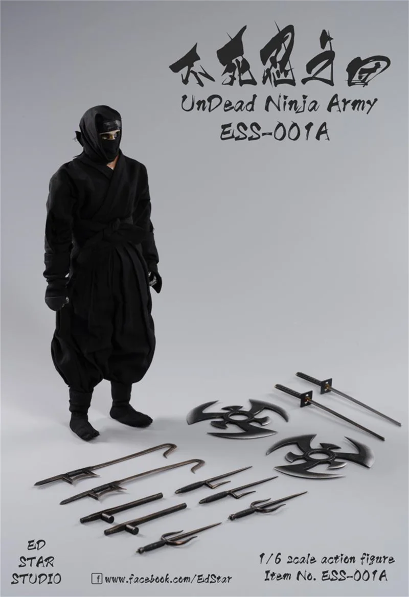 Op Voorraad 1/6 Schaal Ess-001 Leger Japanse Poppen Ondode Groep Ninja 12-Inch Actiefiguur Volledige Set Model Voor Geschenkcollectie