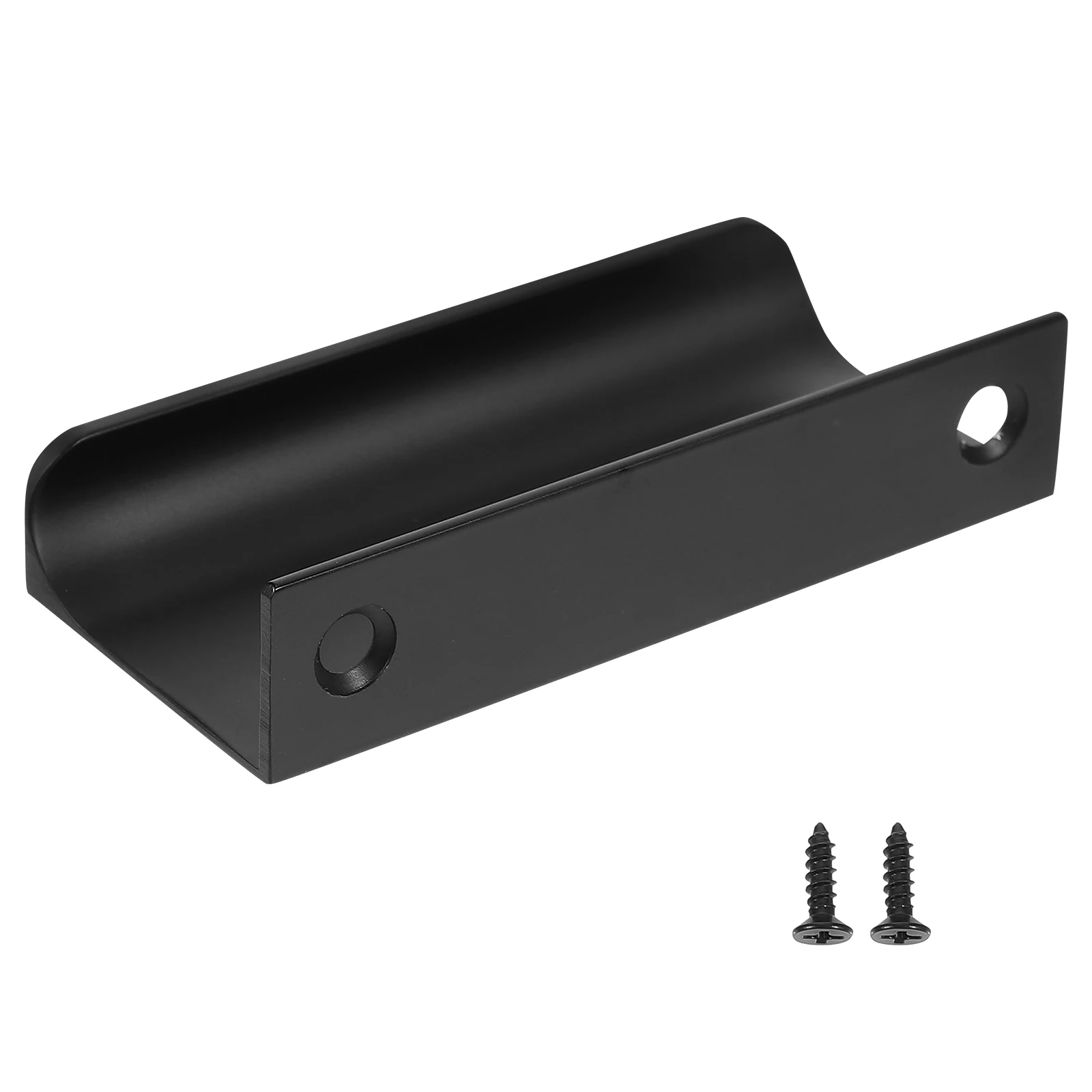 

s Wardrobe H Matte Black 80mm Length 2mm Drawer Pull H Seam Embedded Cabinet Drawer Furniture Aluminum Alloy