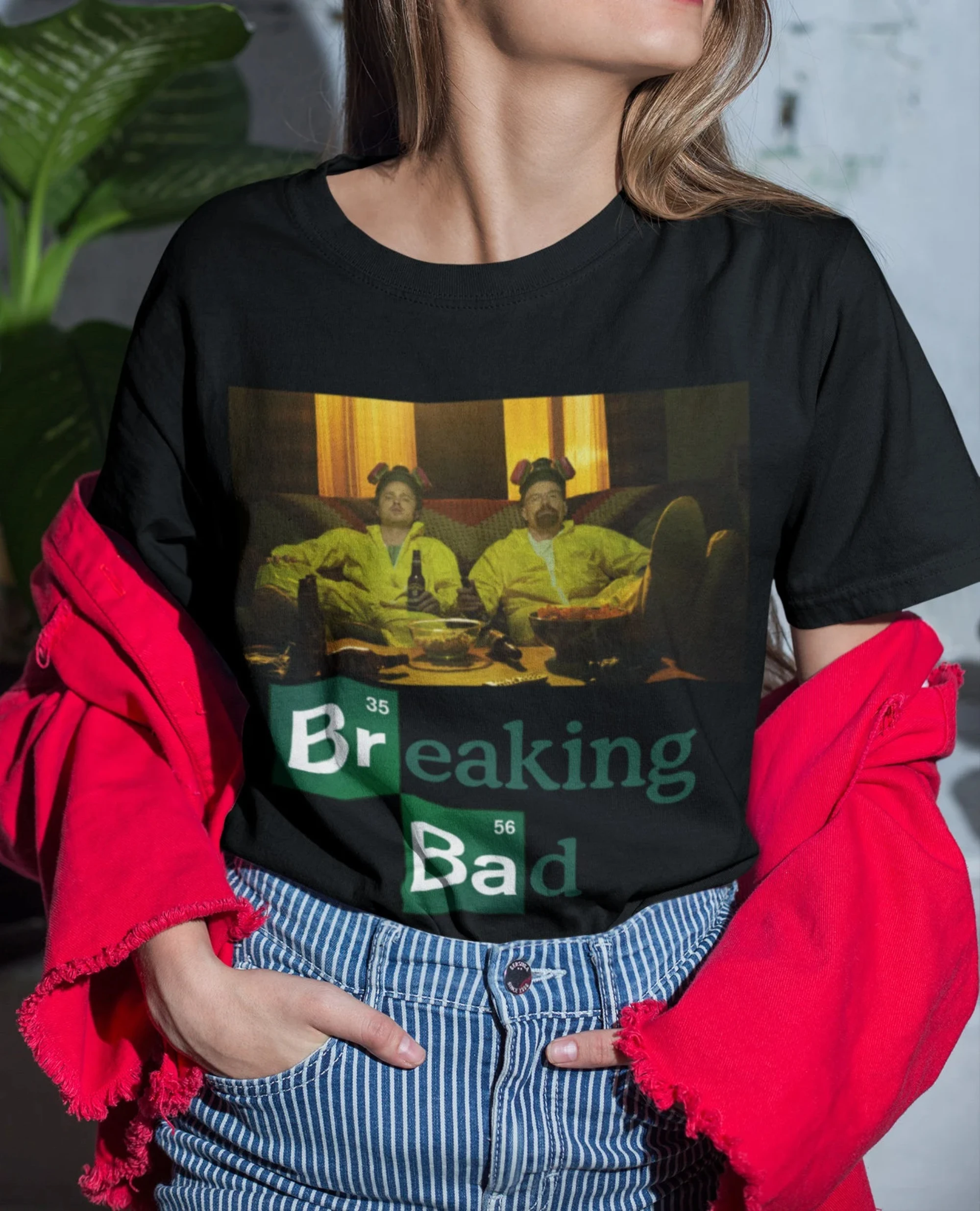 Breaking Bad TV Show Printed T-shirt Women's Spring/Summer Fashion Trend Pure Cotton Top Neutral Short Sleeve T-shirt