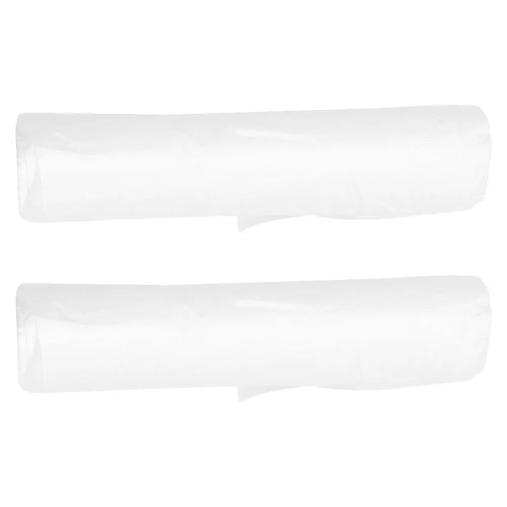 

Disposable Waterproof Cape Apron Cloak Wai Cloth 2 Rolls Pet White Plastic Hairdressing Unisex Lightweight Salon Home Use