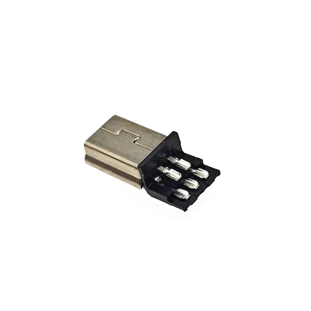 10Sets Mini USB Male Connector (3 IN 1 )Male Mini USB Jack 2.0 5PIN Plug Socket With Plastic Cover For Kinds of DIY