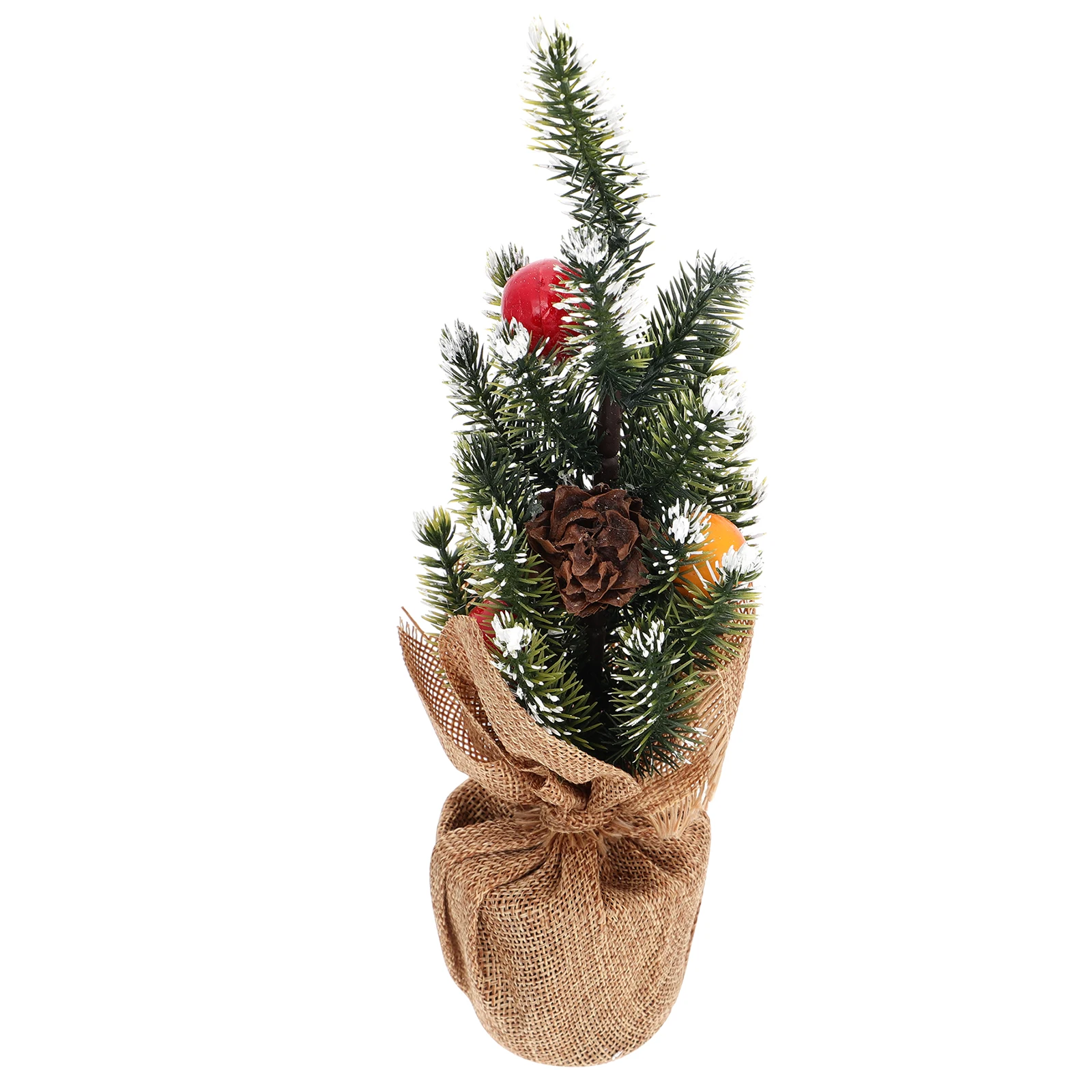 

1pc Christmas Tree Bonsai Ornament Small Desk Statue Decor Desktop Decorations Xmas Style Party Prop Home Adornment High Quality