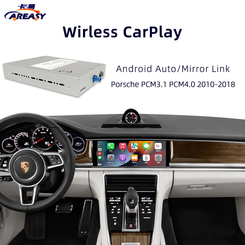 

Wireless Carplay For Porsche Cayenne Macan Cayman Panamera Boxster 718 911 PCM3.1 PCM4.0 2010-2018 Android Auto Car Play Adapter