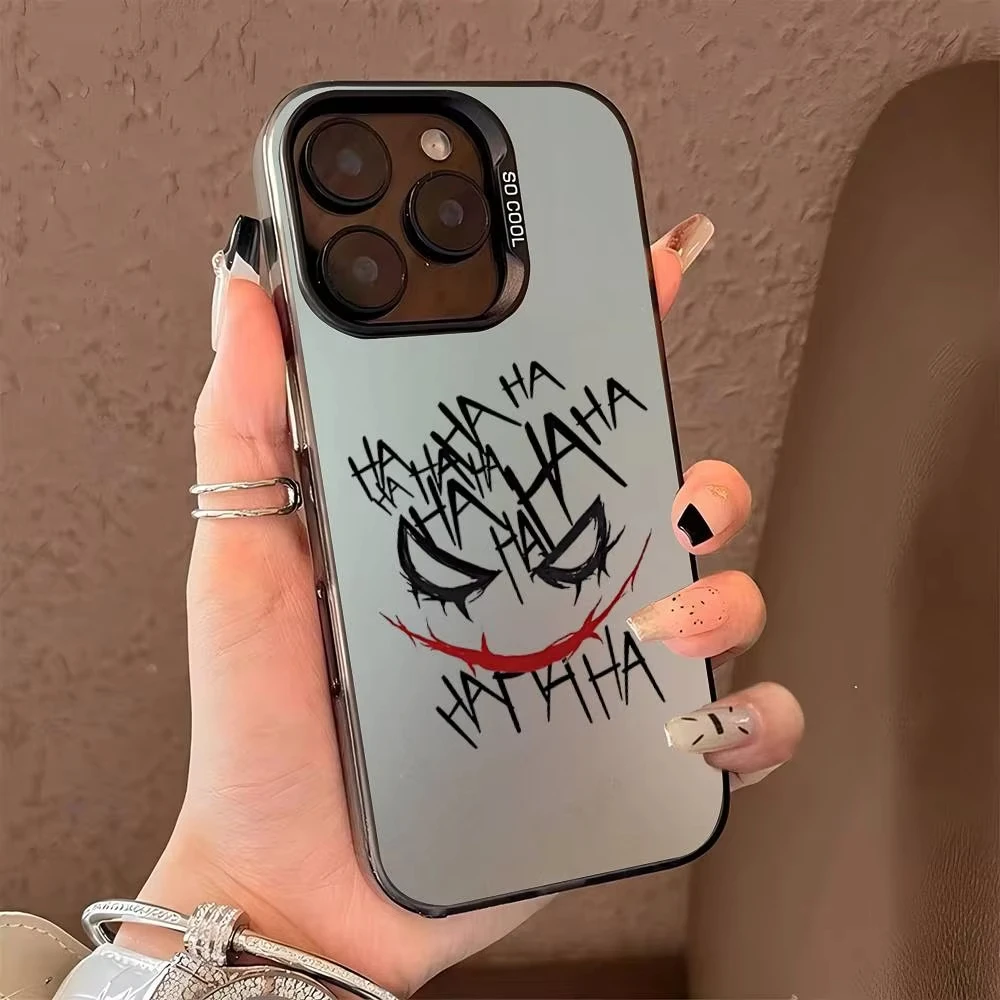 미친 조커 미소 괴상한 폰 케이스 아이폰 17 프로 16 15 14 13 12 11 프로 맥스 16 플러스 16E 17 에어 충격 방지 백 커버