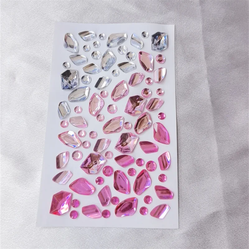 جوهرة مزيفة ملصقات جوهرة مكياج ، مكعبات ثلج ، هالوين ديي ، جواهر عيون وجه ، تأثيري رائع ، مجموعة واحدة ، 1 ، 5 ،