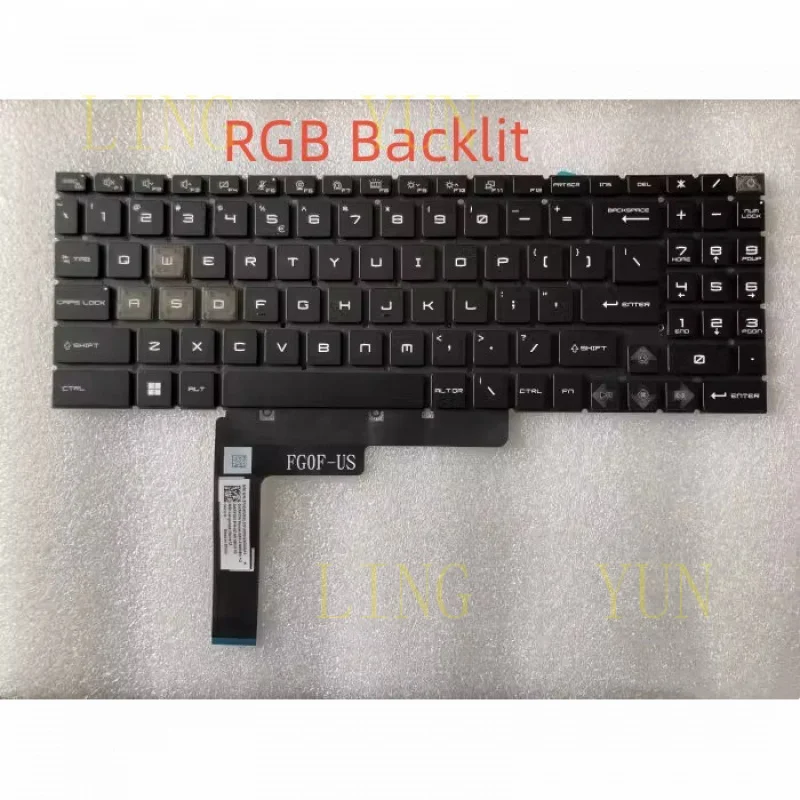 Z  US Backlit keyboard for MSI Vector 16 HX A13VHG/A13VIG/A14VIG/A14VHG(MS-15M1)
