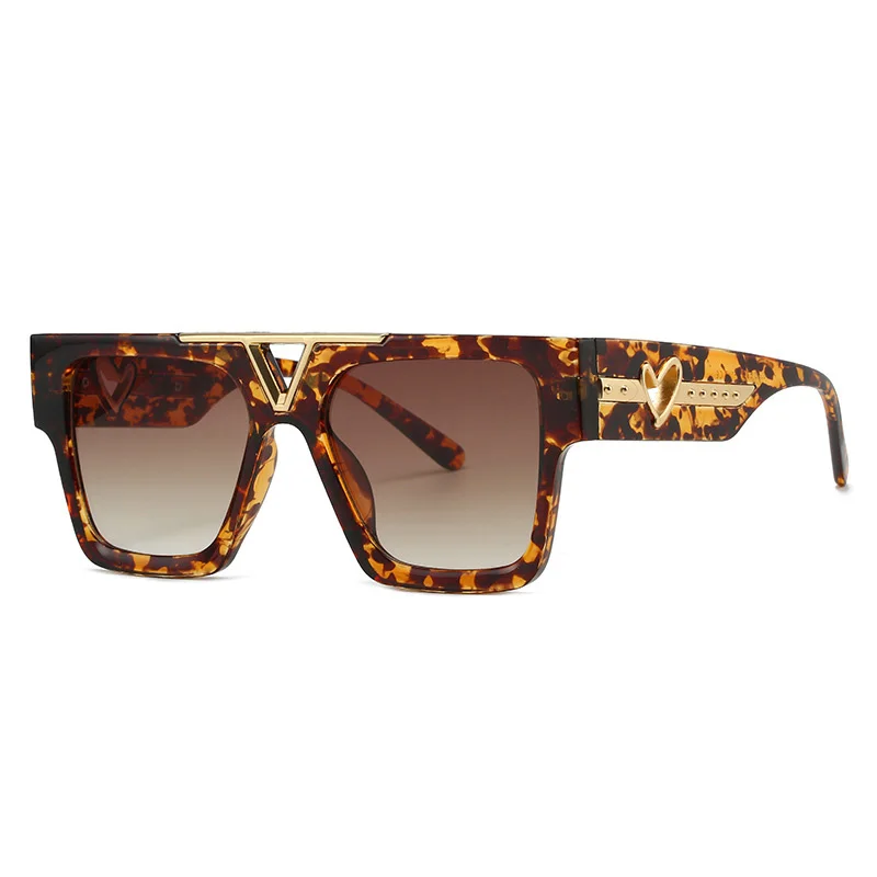 

Luxury Brand Designer Square Sunglasses Women Fashion Ins Oversized Vintage Sun Glasses For Men Trendy Travel Shades Gafas UV400
