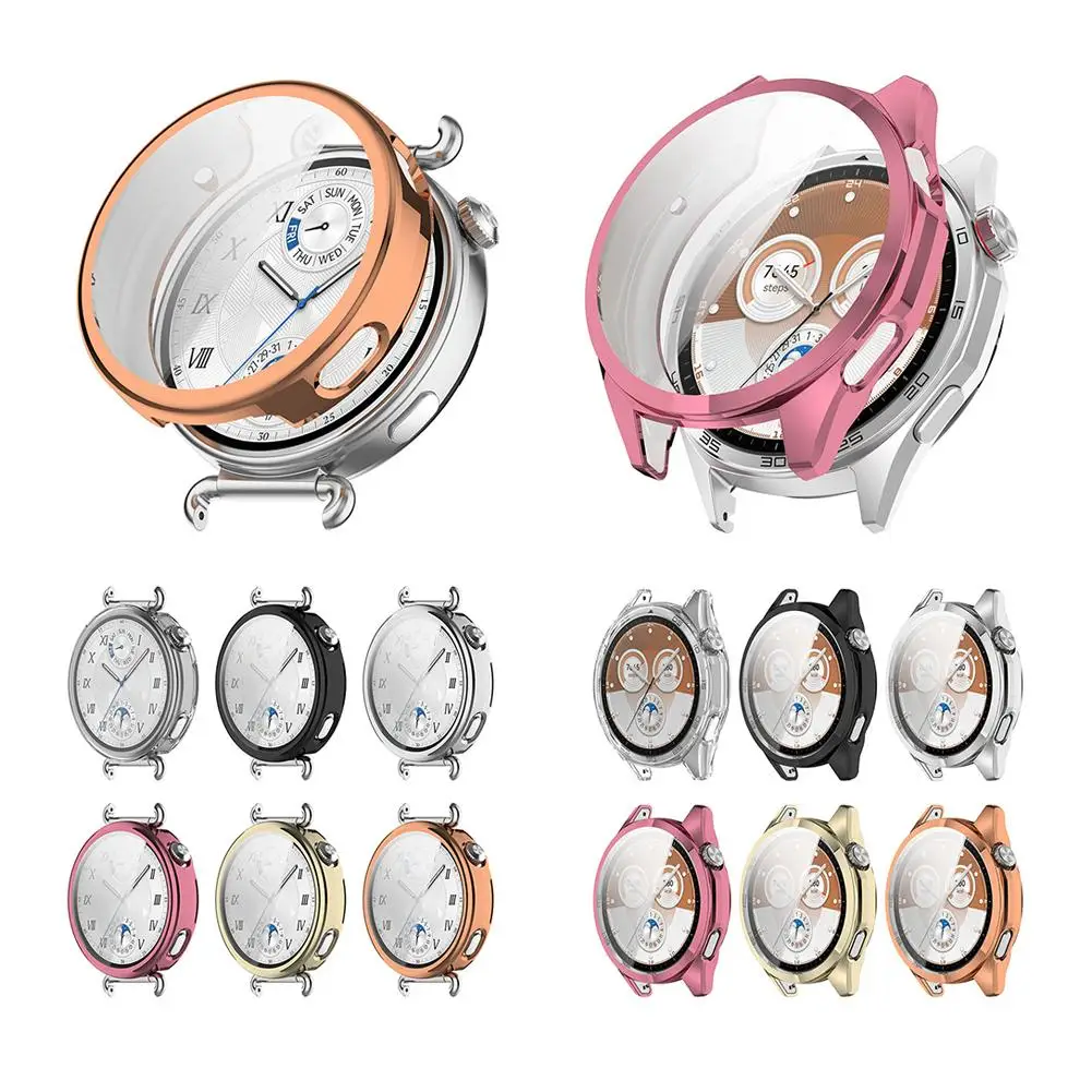 

Protective Case Full Protection Electroplating Process Case Ultra-lightweight TPU Material Case For Huawei Watch GT 6 41mm 46mm