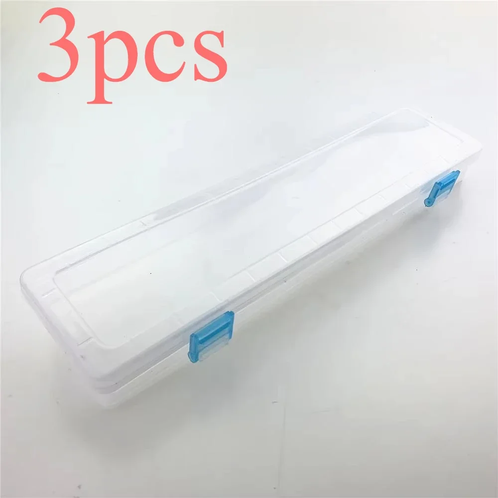 3pcs for Long Tool Box 14 Inch Parts Box Transparent Component Box Jewelry Gadget Storage Small