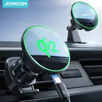 Joyroom Qi2 15W Magnetic Car Mount Charger Qi2-Certified Wireless Car Holder for Air Vent/Dashboard for iPhone 16 15 Pro Max