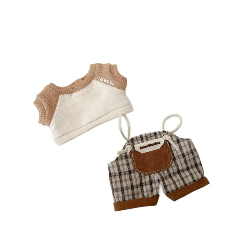 Mini Doll Clothes Outfit Accessories For 15-17cm Labubu Idol V1 V3 Stylish Outfit Clothes Sports Leisure Suit Clothing Gift Ropa