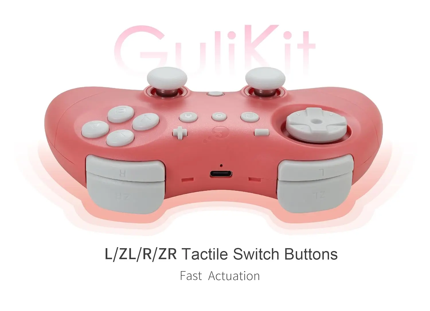 

Bluetooth Game Controller for Switch/Switch 2,Windows, Anti-Drift Hall Effect Joysticks Gamepad, Switch 2 Wake-up, No Cable