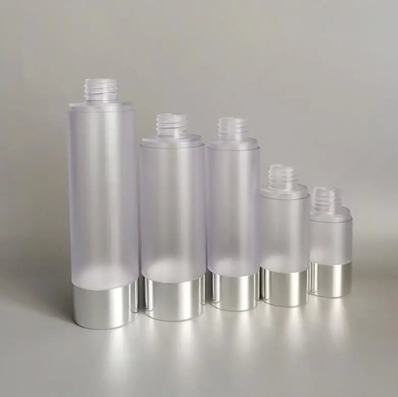 زجاجة موزع مضخة فارغة بدون هواء ، حاوية كريم غسول قابلة لإعادة الملء ، زجاجات مصنفرة للسفر ، ni49 ، 15 ، 30 ، 50 ، #2