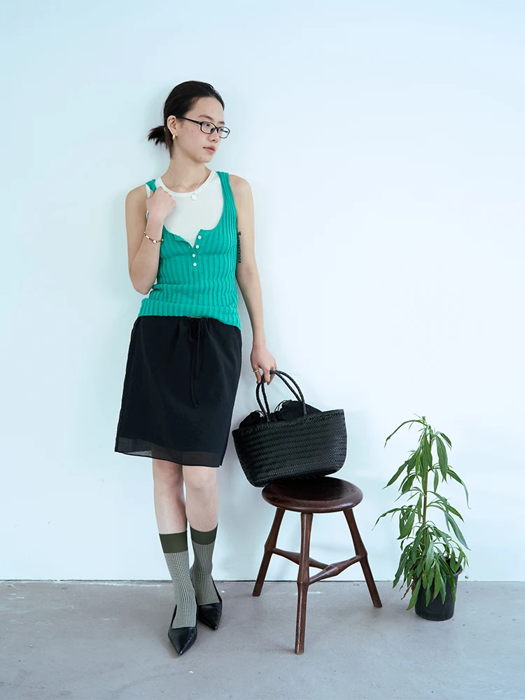 

Nothingnowhere mat Lightweight Pleated ort Skirt with Dstring f-length A-line Silhouette for Women