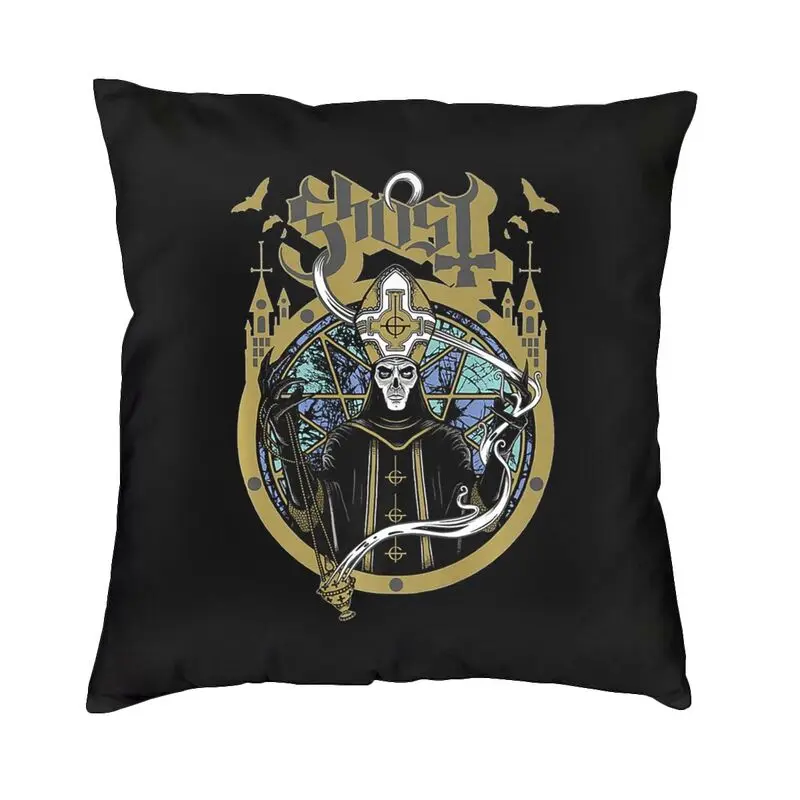 Vibrant Heavy Metal Rock Band Horror Ghost Square Throw Pillow Cover Decoration 3D Two Side Printing Cushion Cover for Sofa
