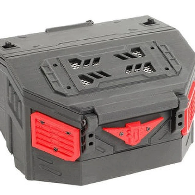 Hot Selling RCDream 1/12 RC Tool Box for MJX H12P Spare Battery Compartment Gundam Style Storage Box Tail Box Upgrade Parts