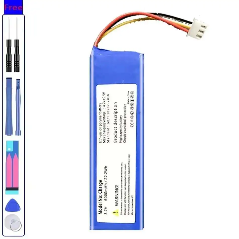 

Long-Lasting Performance 6000mAh For Jbl Charge Bluetooth Speaker Lightweight Speaker Battery
