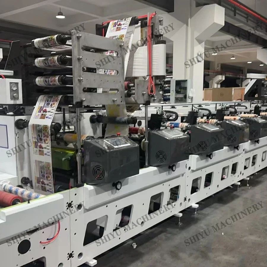YG Customized UV Servo Flexo 10 Color Printing Machine Roll-to-Roll Paper Label Multicolor Flexographic Printer