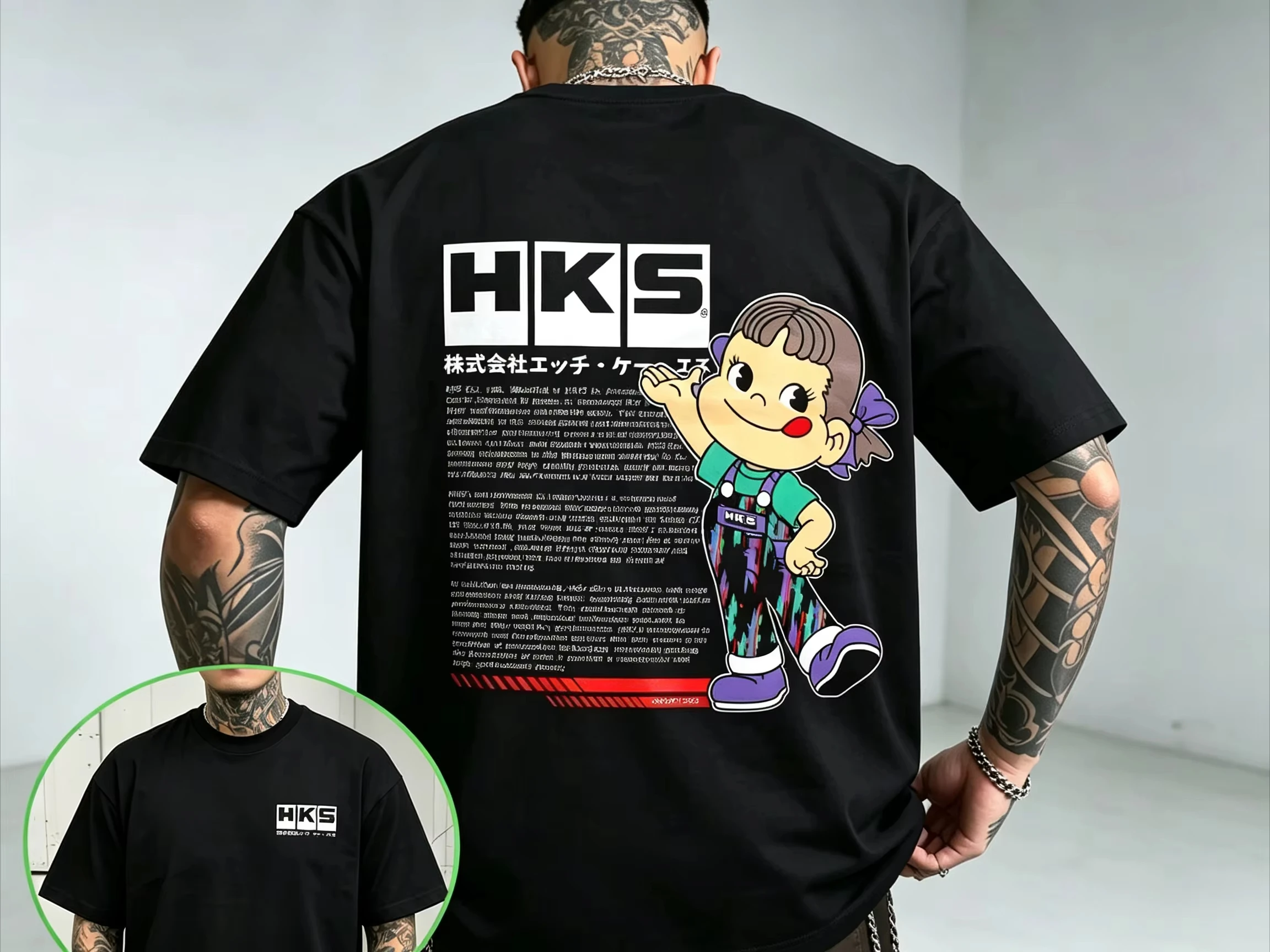 Fashion 2026 Summer Graphic HKS Work TOYO TIRES Print T Shirt Loose Casual Top Shirt Short Sleeves Streetwear Sport Jogging Tees