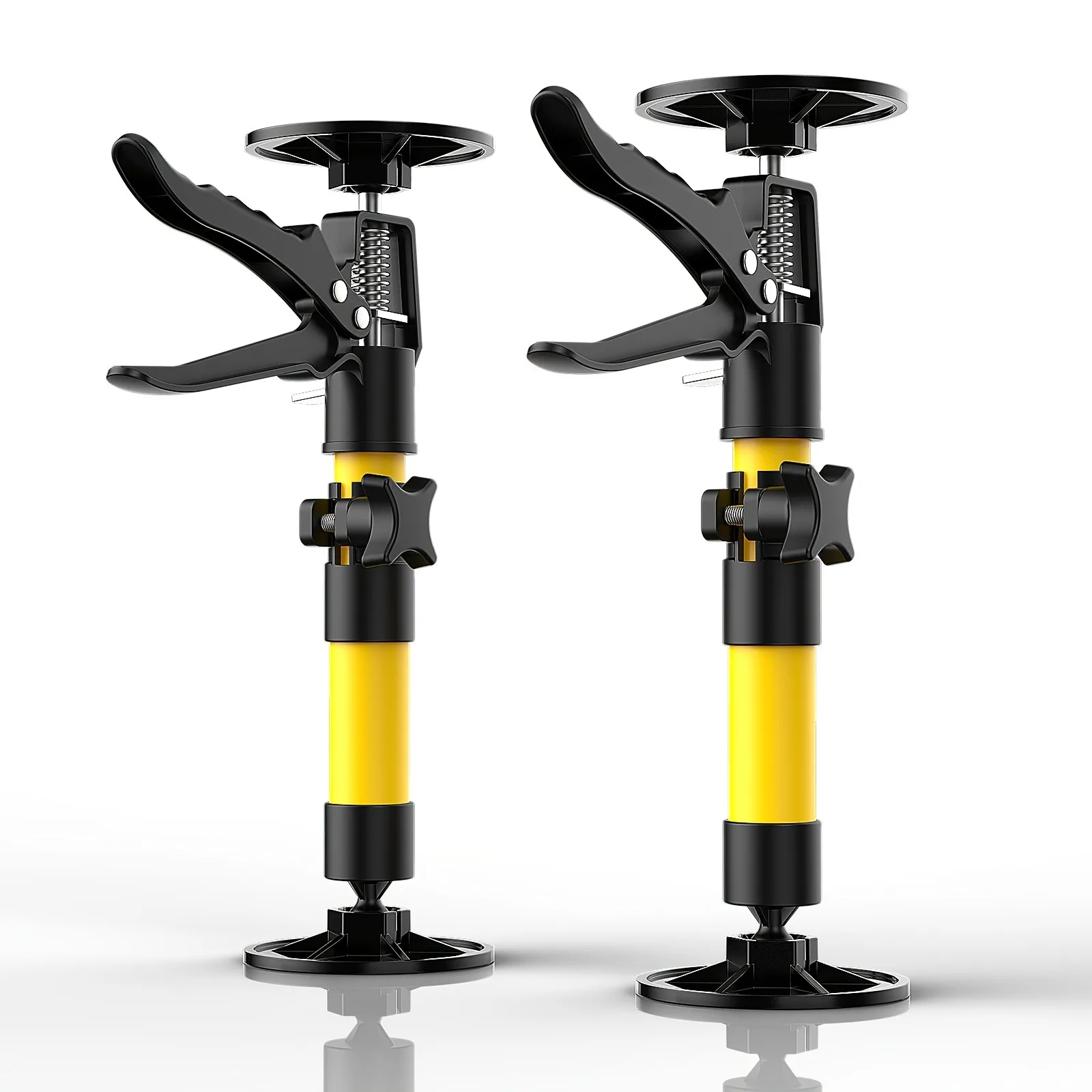 11.8–114 Inch Adjustable Support Pole with Swivel Non-Slip Base and 