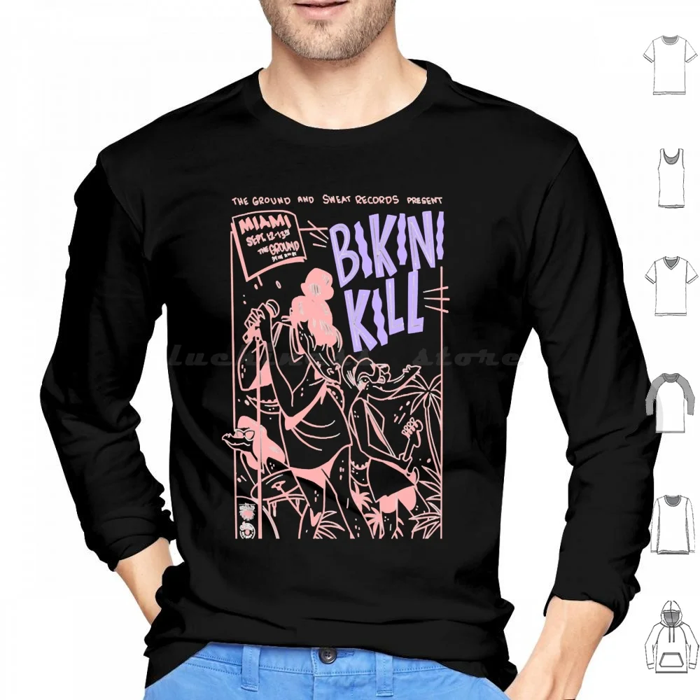 Bikini para hombre y mujer Kill Sudadera con capucha de algodón de manga larga para hombre Bikini Kill Feminist Riot Grrrl 90 S Feminismo Riot Girl Bikini
