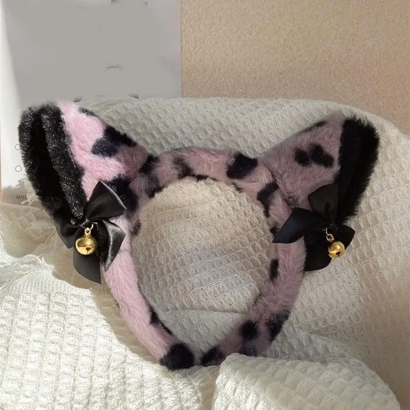 270D ที่ไม่ซ้ำกัน Fuzzy แมวหู Bells Soft Plush อุปกรณ์เสริมผมสนุกเพิ่มเติมสำหรับงานปาร์ตี้เครื่องแต่งกายและทุกวันสไตล์