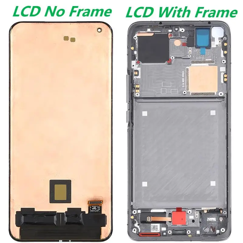 Original 6.81  AMOLED LCD Display With Frame For Xiaomi Mi 11 Pro Mi 11 Ultra M2102K1G Display Touch Screen Digitizer Assembly